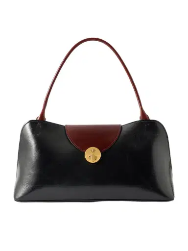 Versace Vivian Medium Two-tone Textured-leather Shoulder Bag | Thumbnail 1 Versace Vivian Medium Two-tone Textured-leather Shoulder Bag | Thumbnail 1