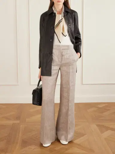 Max Mara Deserto Linen Wide-leg Pants | Thumbnail 2 Max Mara Deserto Linen Wide-leg Pants | Thumbnail 2