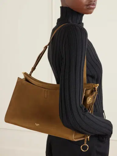 Alaïa Le Click Nubuck Leather Shoulder Bag | Thumbnail 2 Alaïa Le Click Nubuck Leather Shoulder Bag | Thumbnail 2