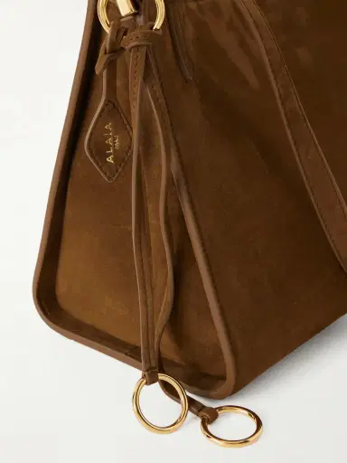 Alaïa Le Click Nubuck Leather Shoulder Bag | Thumbnail 4 Alaïa Le Click Nubuck Leather Shoulder Bag | Thumbnail 4