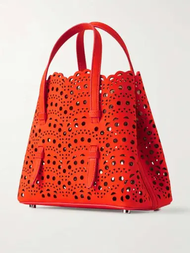 Alaïa Mina 20 Laser-cut Leather Tote | Thumbnail 3 Alaïa Mina 20 Laser-cut Leather Tote | Thumbnail 3