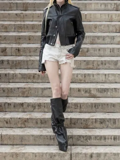 Rick Owens Frayed Denim Shorts | Thumbnail 6 Rick Owens Frayed Denim Shorts | Thumbnail 6