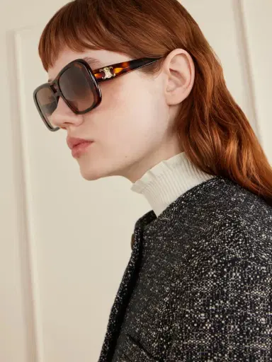 CELINE Eyewear Aviator-style Tortoiseshell Acetate Sunglasses | Thumbnail 5 CELINE Eyewear Aviator-style Tortoiseshell Acetate Sunglasses | Thumbnail 5