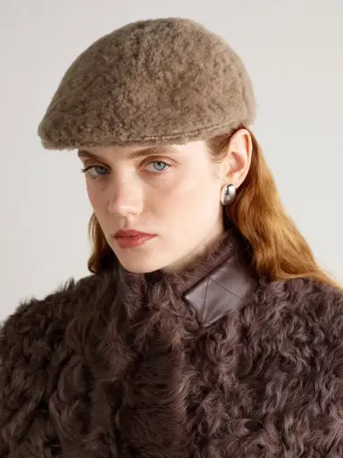 Brunello Cucinelli Shearling Flat Cap | Thumbnail 2 Brunello Cucinelli Shearling Flat Cap | Thumbnail 2