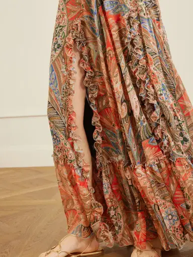 Etro Printed Silk Maxi Skirt | Thumbnail 5 Etro Printed Silk Maxi Skirt | Thumbnail 5
