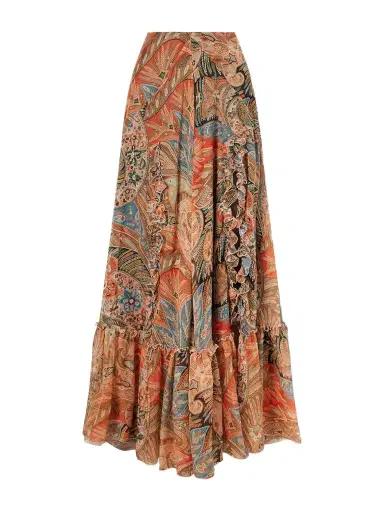Etro Printed Silk Maxi Skirt | Thumbnail 1 Etro Printed Silk Maxi Skirt | Thumbnail 1