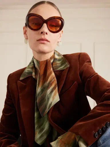 Jacques Marie Mage Monarch Round-frame Tortoiseshell Acetate Sunglasses | Thumbnail 2 Jacques Marie Mage Monarch Round-frame Tortoiseshell Acetate Sunglasses | Thumbnail 2