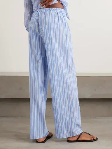 DÔEN Lavona Striped Organic Cotton Straight-leg Pants | Thumbnail 3 DÔEN Lavona Striped Organic Cotton Straight-leg Pants | Thumbnail 3