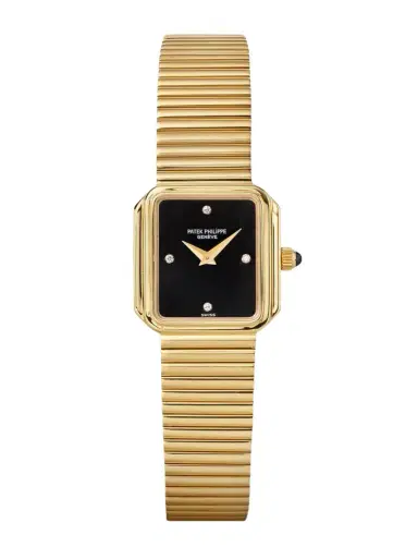 Stephanie Windsor + Patek Philippe Vintage 1980s Gondolo 22mm Automatic 18-karat Gold, Onyx And Diamond Watch, Ref. No. 4429/001 (fits Up To 6" Wrist) | Thumbnail 1 Stephanie Windsor + Patek Philippe Vintage 1980s Gondolo 22mm Automatic 18-karat Gold, Onyx And Diamond Watch, Ref. No. 4429/001 (fits Up To 6" Wrist) | Thumbnail 1