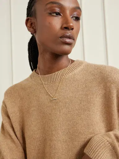 Lucy Delius Baby T-bar 14-karat Gold Diamond Necklace | Thumbnail 2 Lucy Delius Baby T-bar 14-karat Gold Diamond Necklace | Thumbnail 2
