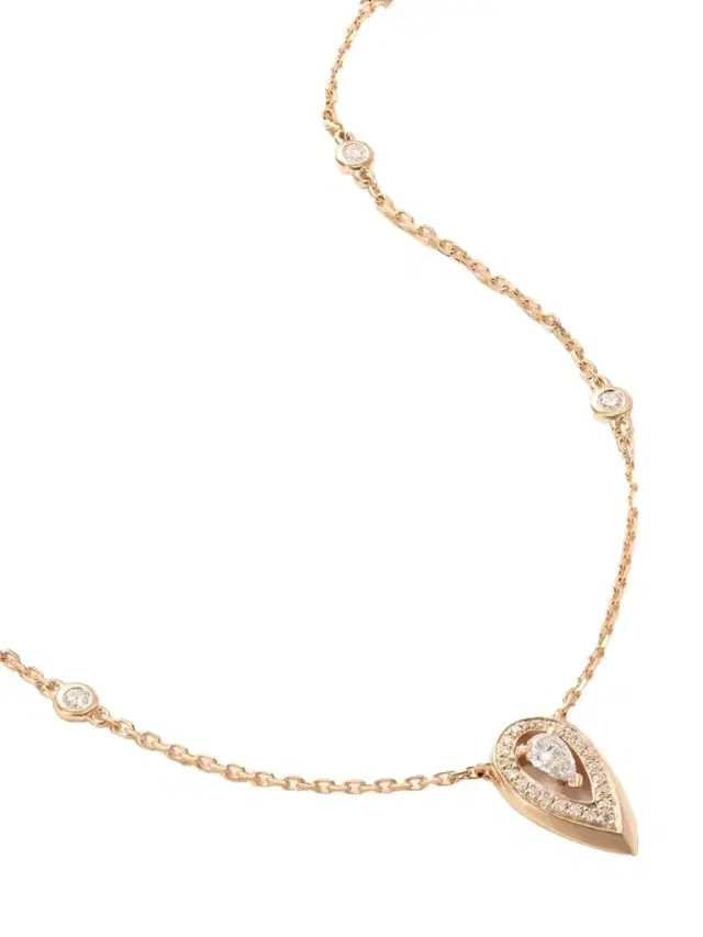 Fiery 18-karat Rose Gold Diamond Necklace Fiery 18-karat Rose Gold Diamond Necklace