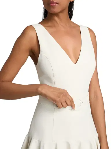 Cinq à Sept Women's Maeva Belted Drop-Waist Minidress | Thumbnail 6 Cinq à Sept Women's Maeva Belted Drop-Waist Minidress | Thumbnail 6