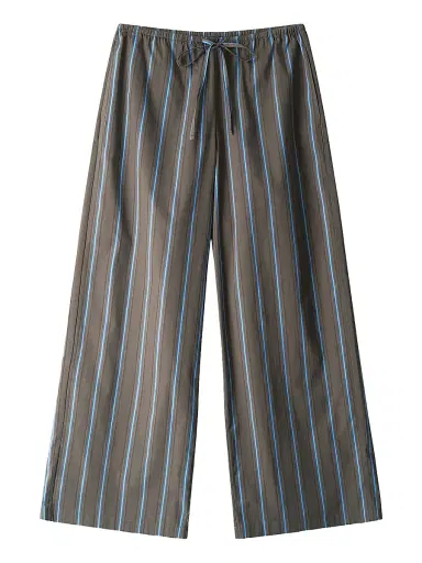 Staud Women's Mateo Striped Relaxed-Fit Drawstring Pants - Huntington Stripe - Size XL | Thumbnail 1 Staud Women's Mateo Striped Relaxed-Fit Drawstring Pants - Huntington Stripe - Size XL | Thumbnail 1