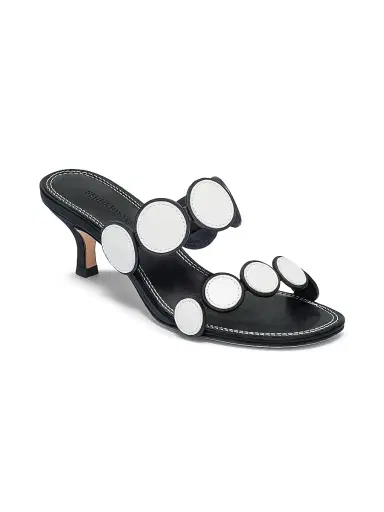Bernardo 1946 Women's Prya Kitten Heel Sandals - Black | Thumbnail 2 Bernardo 1946 Women's Prya Kitten Heel Sandals - Black | Thumbnail 2