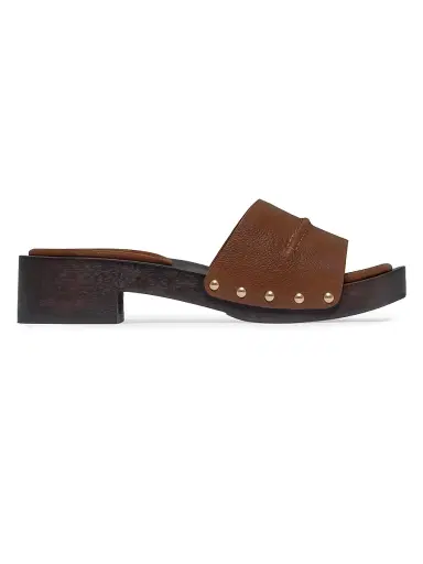 Bernardo 1946 Women's Blyde Low Heel Clog Sandals - Saddle | Thumbnail 1 Bernardo 1946 Women's Blyde Low Heel Clog Sandals - Saddle | Thumbnail 1