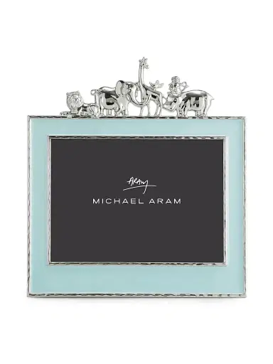 Michael Aram Animal 5X7 Frame Blue Enamel - Blue | Thumbnail 1 Michael Aram Animal 5X7 Frame Blue Enamel - Blue | Thumbnail 1