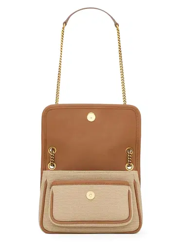 Saint Laurent Women's Niki Mini Shoulder Bag in Canvas and Leather - Desert Dust Brick | Thumbnail 4 Saint Laurent Women's Niki Mini Shoulder Bag in Canvas and Leather - Desert Dust Brick | Thumbnail 4