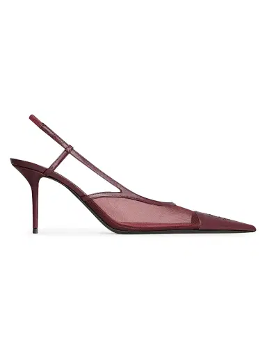 Saint Laurent Women's Renée Slingback Pumps in Mesh | Thumbnail 1 Saint Laurent Women's Renée Slingback Pumps in Mesh | Thumbnail 1