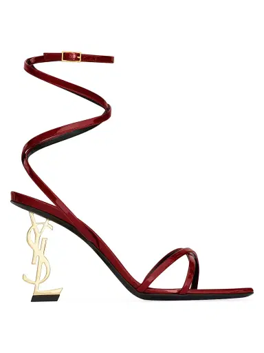 Saint Laurent Women's Opyum Sandals in Patent Leather - Dark Barolo | Thumbnail 1 Saint Laurent Women's Opyum Sandals in Patent Leather - Dark Barolo | Thumbnail 1