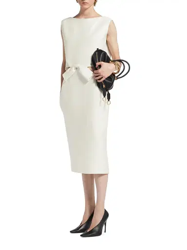 Balenciaga Women's Draped Back Bow Dress - | Thumbnail 2 Balenciaga Women's Draped Back Bow Dress - | Thumbnail 2