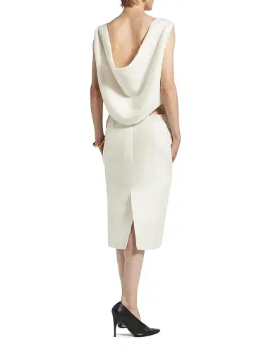 Balenciaga Women's Draped Back Bow Dress - | Thumbnail 3 Balenciaga Women's Draped Back Bow Dress - | Thumbnail 3