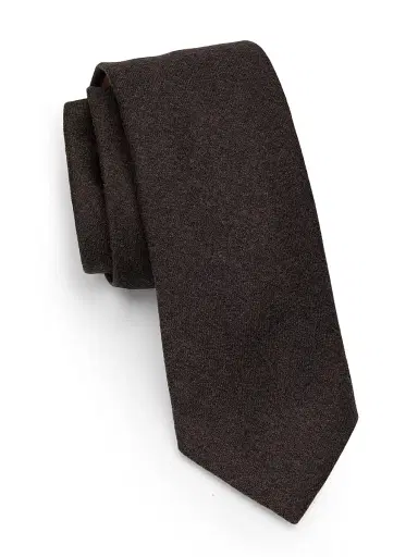 Canali Men's Impeccable Silk Tie - Dark Brown | Thumbnail 1 Canali Men's Impeccable Silk Tie - Dark Brown | Thumbnail 1