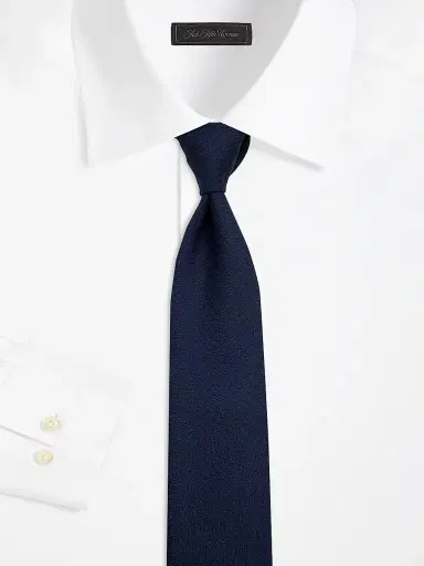Canali Men's Wool-Silk Tie - Navy | Thumbnail 2 Canali Men's Wool-Silk Tie - Navy | Thumbnail 2