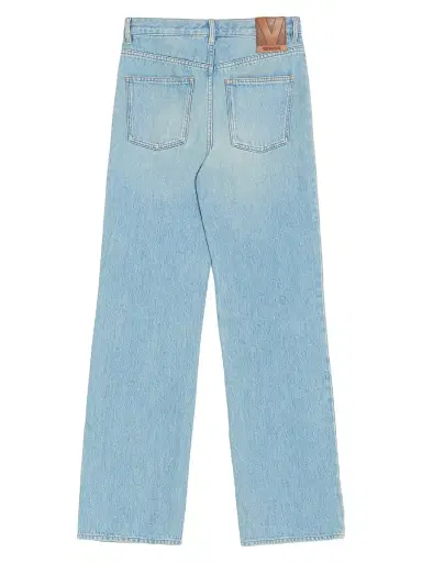 Valentino Garavani Men's Denim Jeans with Gold Buttons - Denim | Thumbnail 2 Valentino Garavani Men's Denim Jeans with Gold Buttons - Denim | Thumbnail 2