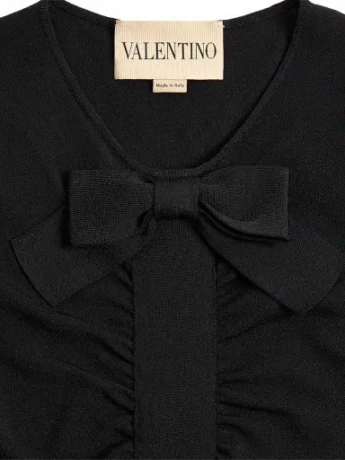 Valentino Garavani Women's Knitted Dress - Black - Size Medium | Thumbnail 6 Valentino Garavani Women's Knitted Dress - Black - Size Medium | Thumbnail 6