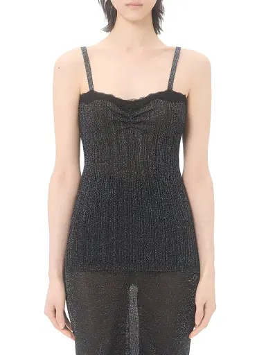 Valentino Garavani Women's Lurex Knit Top - Black - Size XS | Thumbnail 2 Valentino Garavani Women's Lurex Knit Top - Black - Size XS | Thumbnail 2