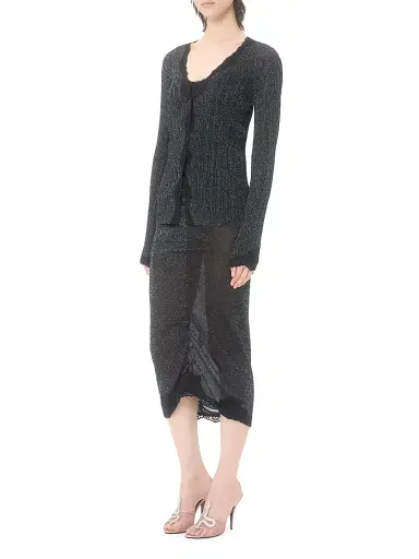 Valentino Garavani Women's Lurex Knit Top - Black - Size XS | Thumbnail 7 Valentino Garavani Women's Lurex Knit Top - Black - Size XS | Thumbnail 7
