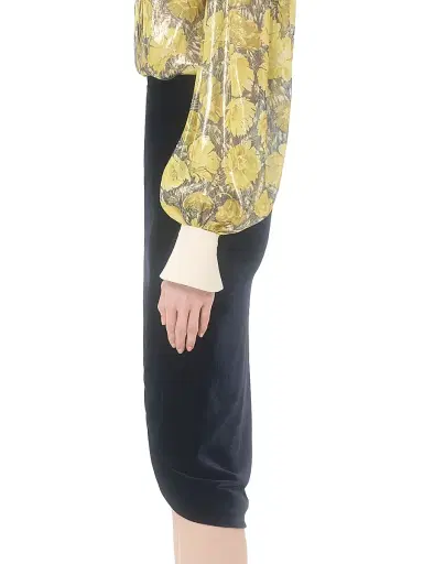Valentino Garavani Women's Velvet Skirt - Navy - Size 2 | Thumbnail 3 Valentino Garavani Women's Velvet Skirt - Navy - Size 2 | Thumbnail 3