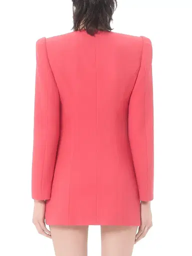 Valentino Garavani Women's Crispy Light Wool Jacket - Coral | Thumbnail 4 Valentino Garavani Women's Crispy Light Wool Jacket - Coral | Thumbnail 4