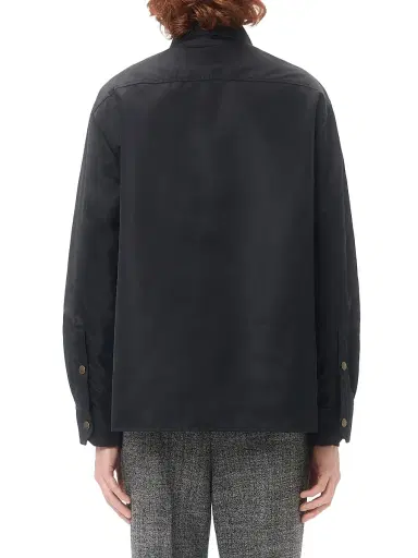 Valentino Garavani Men's Nylon Shirt Jacket with VGold - Black - Size 40 | Thumbnail 4 Valentino Garavani Men's Nylon Shirt Jacket with VGold - Black - Size 40 | Thumbnail 4