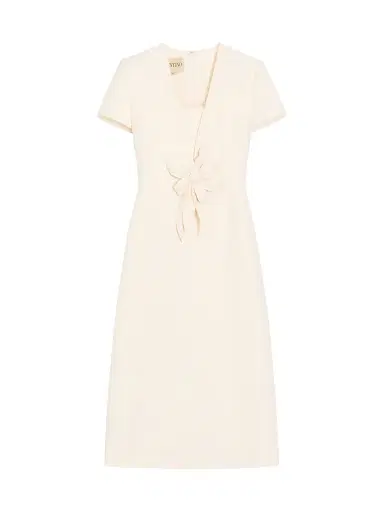 Valentino Garavani Women's Embroidered Crepe Couture Dress - | Thumbnail 1 Valentino Garavani Women's Embroidered Crepe Couture Dress - | Thumbnail 1