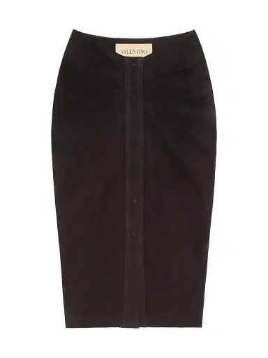 Valentino Garavani Women's Suede Skirt | Thumbnail 1 Valentino Garavani Women's Suede Skirt | Thumbnail 1