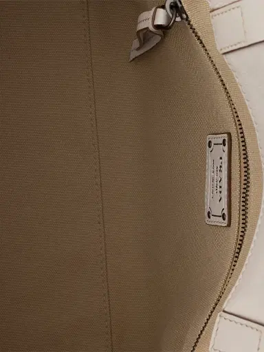 Prada Women's Route Medium Leather Tote Bag - Beige Khaki | Thumbnail 8 Prada Women's Route Medium Leather Tote Bag - Beige Khaki | Thumbnail 8