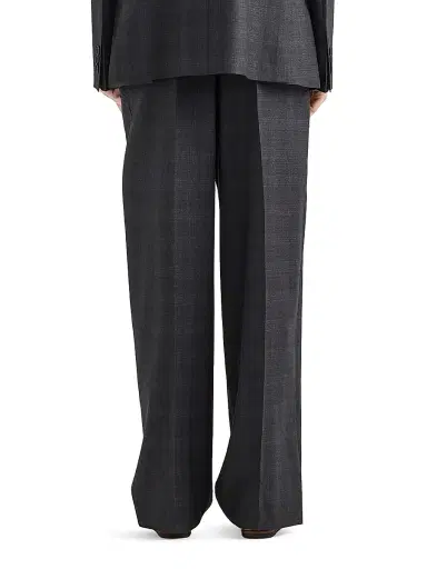 Prada Women's Checked Wool Pants - Grey - Size 6 | Thumbnail 3 Prada Women's Checked Wool Pants - Grey - Size 6 | Thumbnail 3