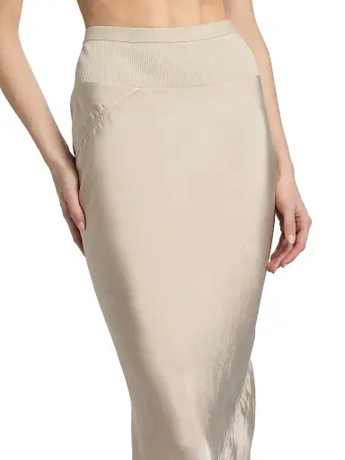 Rick Owens Women's Coda Mix-Media Maxi Skirt | Thumbnail 6 Rick Owens Women's Coda Mix-Media Maxi Skirt | Thumbnail 6