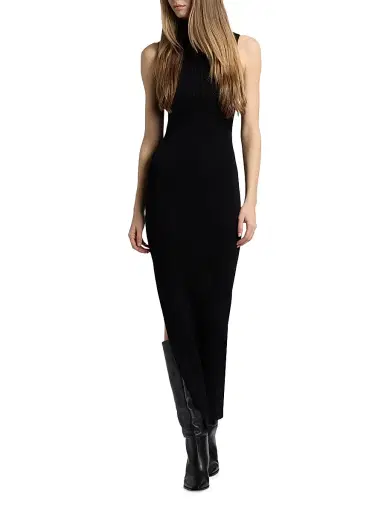 Rick Owens Women's Concordians Wool Rib-Knit Maxi Dress - Black - Size Large | Thumbnail 3 Rick Owens Women's Concordians Wool Rib-Knit Maxi Dress - Black - Size Large | Thumbnail 3