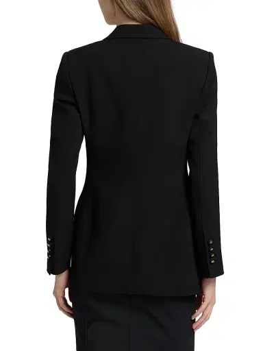 Dolce & Gabbana Women's Stretch-Wool Two-Button Blazer - Nero | Thumbnail 5 Dolce & Gabbana Women's Stretch-Wool Two-Button Blazer - Nero | Thumbnail 5