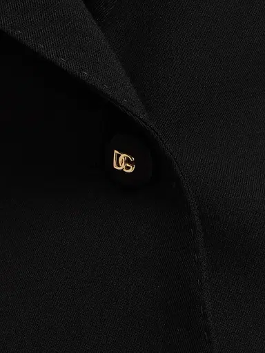 Dolce & Gabbana Women's Stretch-Wool Two-Button Blazer - Nero | Thumbnail 7 Dolce & Gabbana Women's Stretch-Wool Two-Button Blazer - Nero | Thumbnail 7