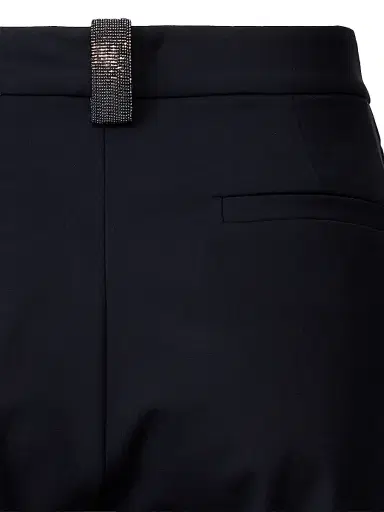 Fabiana Filippi Women's Tech Wool Regular-Fit Trousers - Blu Notte - Size 10 | Thumbnail 3 Fabiana Filippi Women's Tech Wool Regular-Fit Trousers - Blu Notte - Size 10 | Thumbnail 3