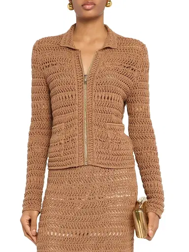 Fabiana Filippi Women's Textured Open Knit Jacket - Vimini | Thumbnail 3 Fabiana Filippi Women's Textured Open Knit Jacket - Vimini | Thumbnail 3
