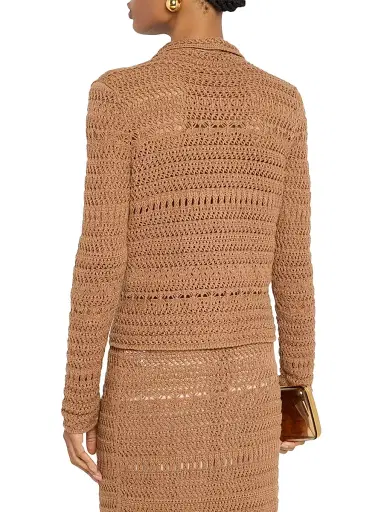 Fabiana Filippi Women's Textured Open Knit Jacket - Vimini | Thumbnail 4 Fabiana Filippi Women's Textured Open Knit Jacket - Vimini | Thumbnail 4