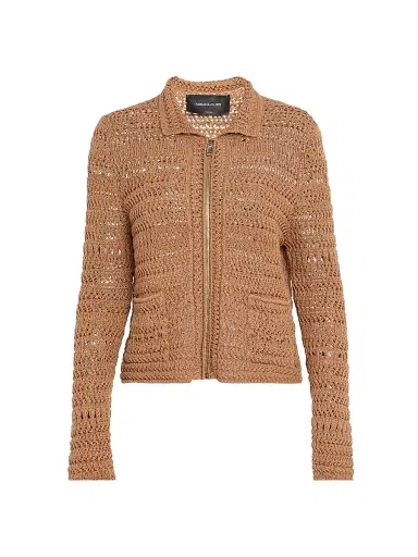 Fabiana Filippi Women's Textured Open Knit Jacket - Vimini | Thumbnail 1 Fabiana Filippi Women's Textured Open Knit Jacket - Vimini | Thumbnail 1