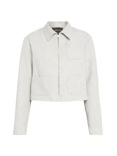 Fabiana Filippi Women's Slubbed Tailoring Boxi Jacket - Ghiaccio | Thumbnail 1 Fabiana Filippi Women's Slubbed Tailoring Boxi Jacket - Ghiaccio | Thumbnail 1