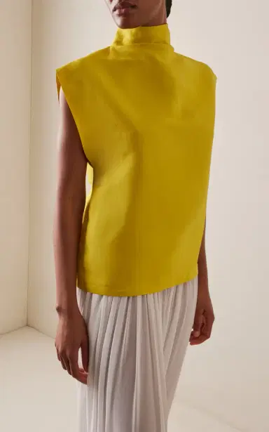 Alaïa High-Neck Poplin Top | Thumbnail 2 Alaïa High-Neck Poplin Top | Thumbnail 2
