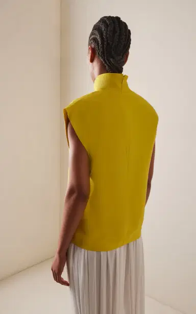 Alaïa High-Neck Poplin Top | Thumbnail 4 Alaïa High-Neck Poplin Top | Thumbnail 4