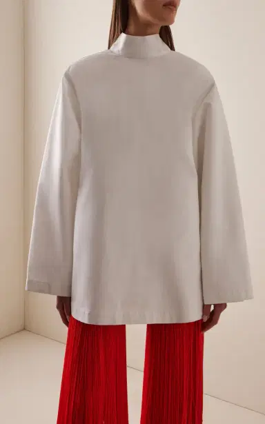 Alaïa Cotton Reverse Jacket | Thumbnail 4 Alaïa Cotton Reverse Jacket | Thumbnail 4